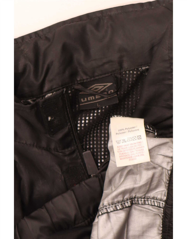 Umbro Veste de survêtement coupe régulière pour hommes, grand, noir, polyester, sport