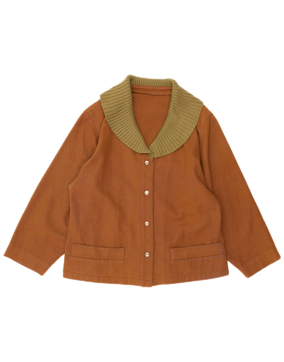 Veste Blazer Femme Vintage UK 16 Grand Marron