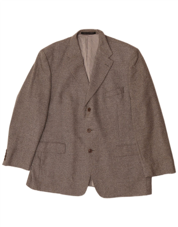 Marks & Spencer Veste Blazer 3 Boutons Homme UK 46 XL Laine Grise