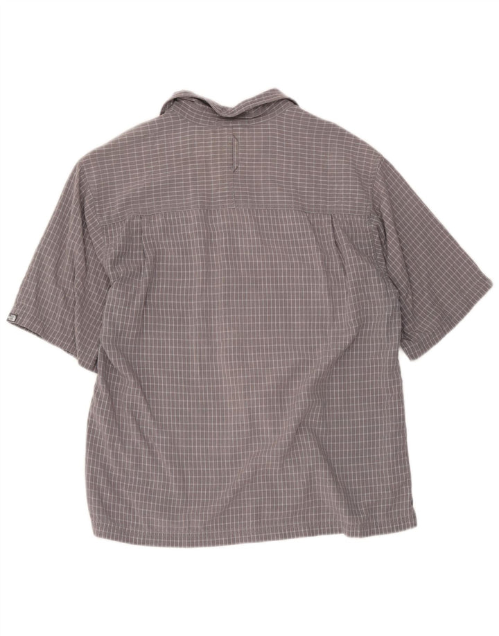The North Face Chemise à Manches Courtes Homme Gris Moyen Check Modal