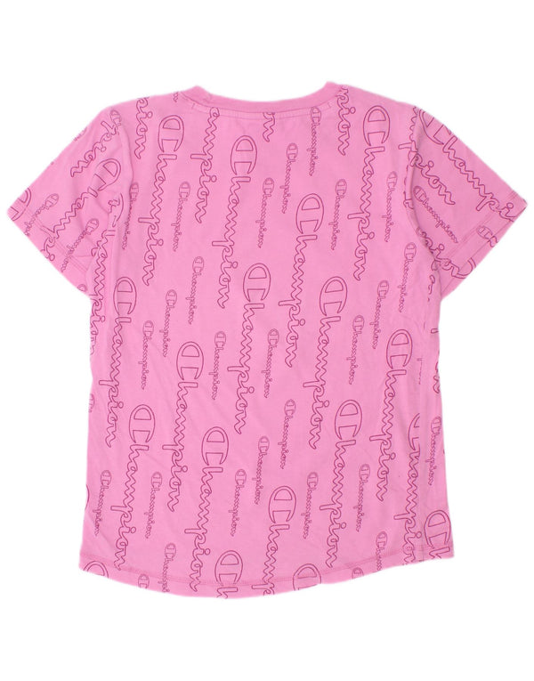 Champion T-Shirt Graphique Fille 11-12 Ans Grand Rose