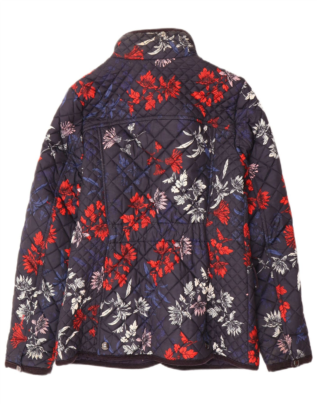 Joules Veste matelassée pour femme UK 8 Small Navy Blue Floral Polyamide