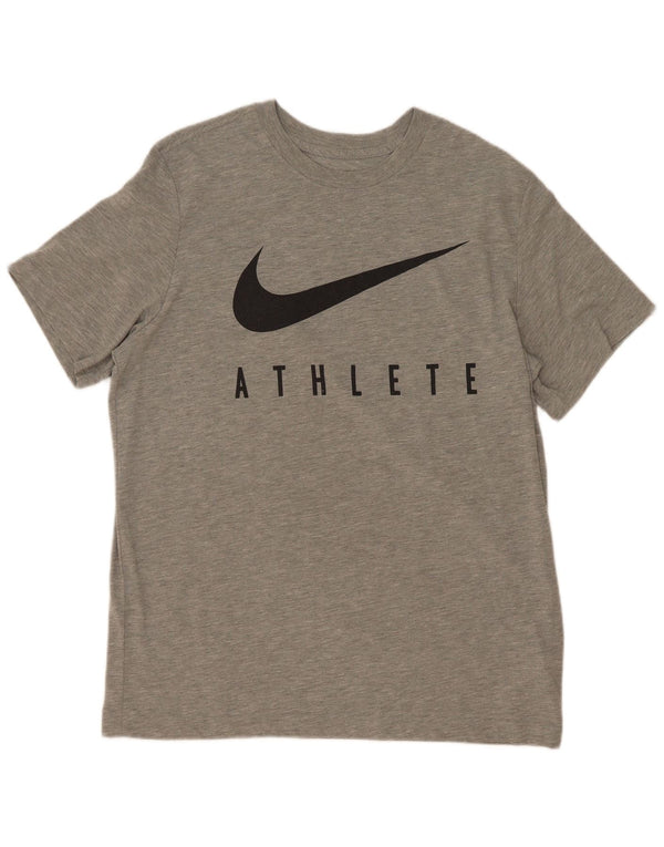 Nike Hommes Dri Fit Graphic T-Shirt Haut Large Gris Polyester