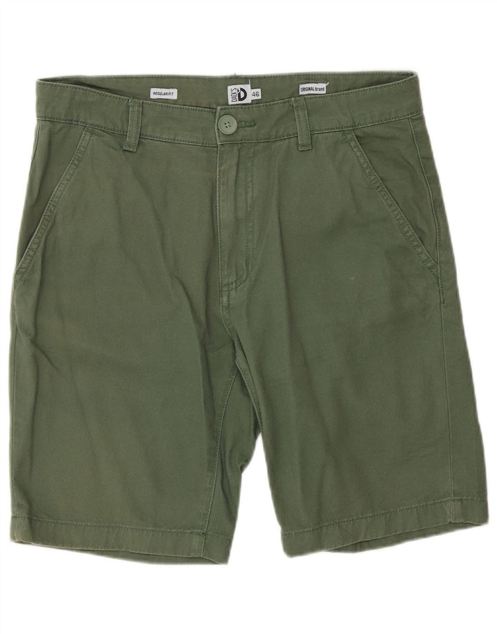 Dack's Short Chino Coupe Regular Homme IT 46 Small W30 Vert Coton
