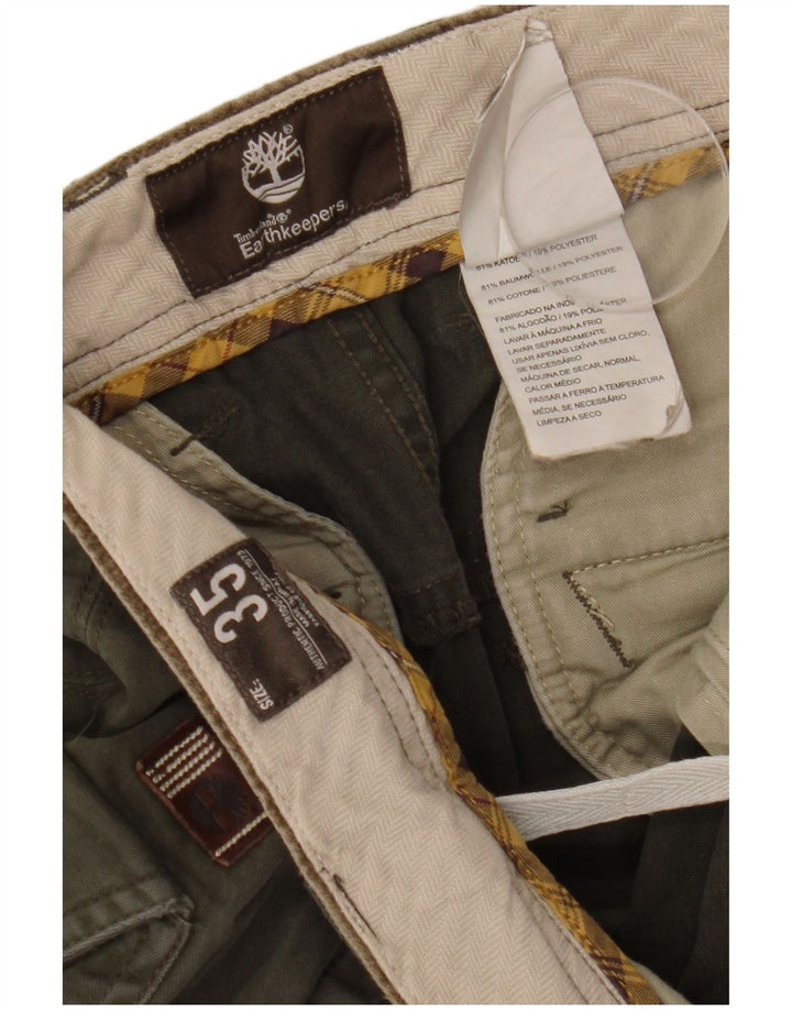 Timberland Pantalon Cargo Droit Earthkeepers Homme W35 L31 Kaki Coton