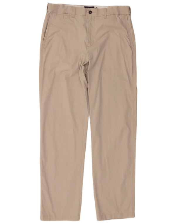 Marks & Spencer Pantalon Chino Droit Homme W34 L33 Coton Beige