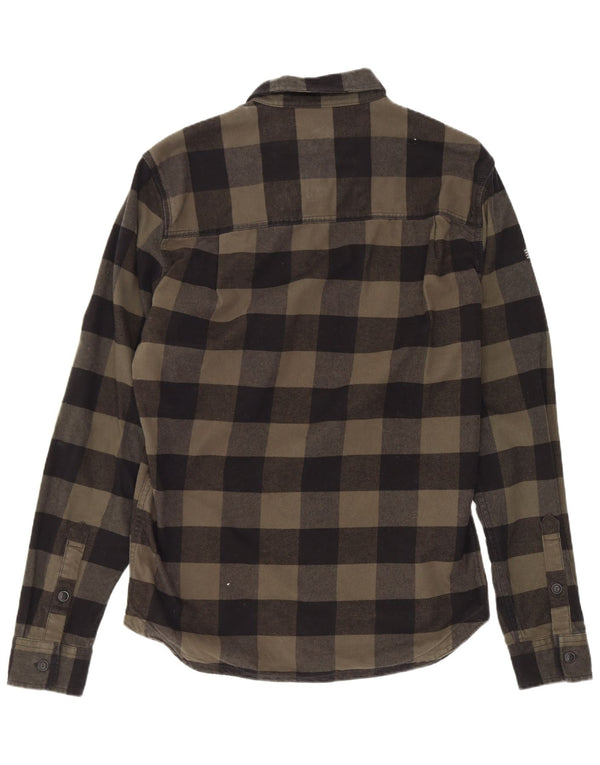 Superdry Chemise Lumberjack Flannel Homme Kaki Moyen Vichy Coton