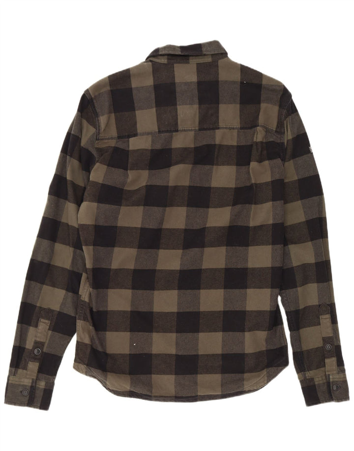 Superdry Chemise Lumberjack Flannel Homme Kaki Moyen Vichy Coton