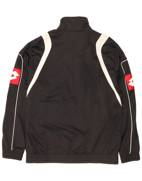 Lotto Veste de survêtement graphique pour homme XL Noir Colorblock Polyester