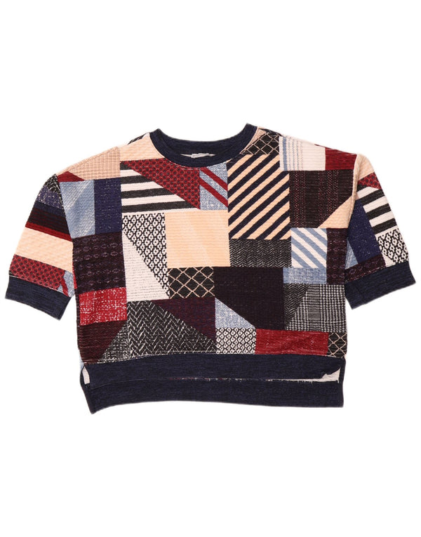 Zara Womens Loose Fit Sweatshirt Jumper UK 14 Medium Multicoloured