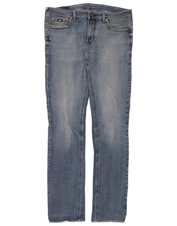 Gas Jean droit homme W34 L34 bleu coton