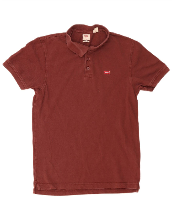 Levi's Polo Standard Homme Bordeaux Small Coton