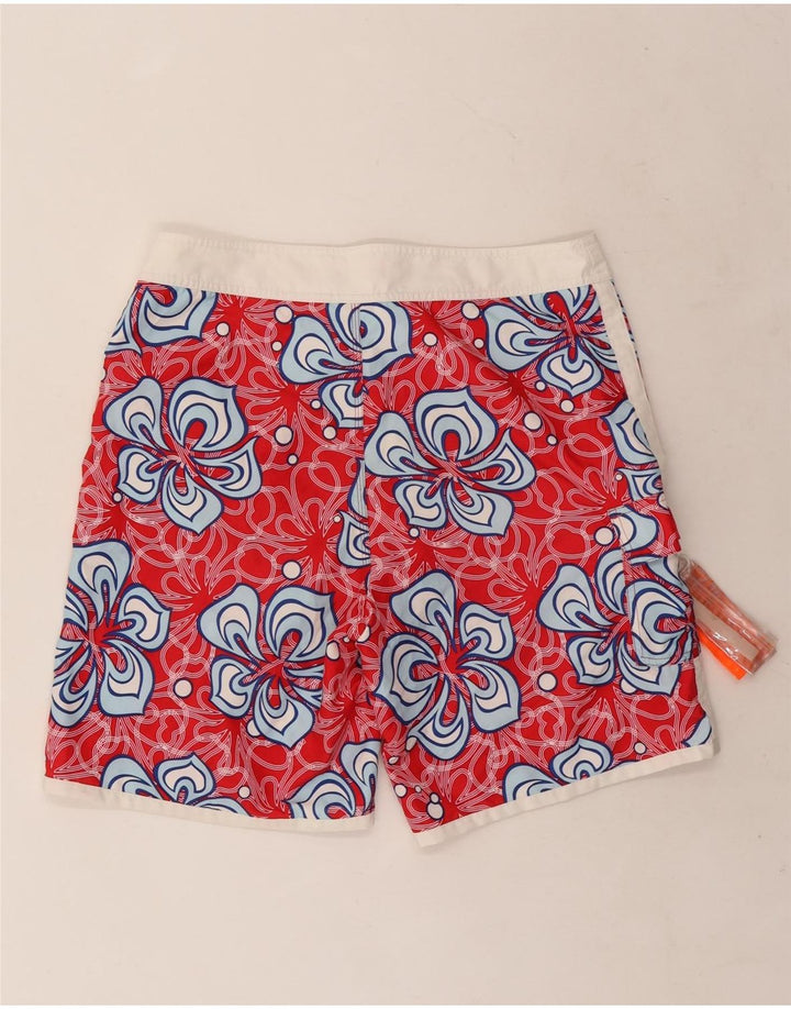 Sundek Short de Bain Homme Rouge Moyen Floral