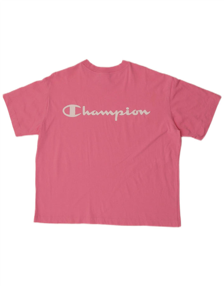 Champion T-Shirt Graphique Homme Petit Rose