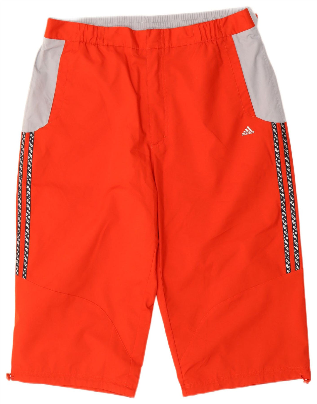 ADIDAS Mens Graphic Bermuda Sport Shorts Large  Red Colourblock Polyester