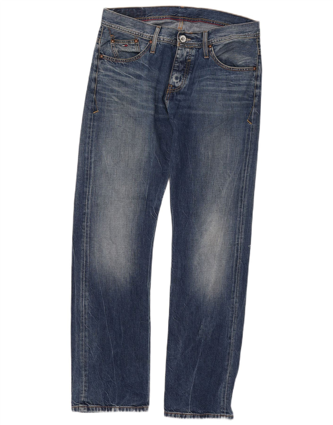 Tommy Hilfiger Jean droit homme W33 L32 bleu coton