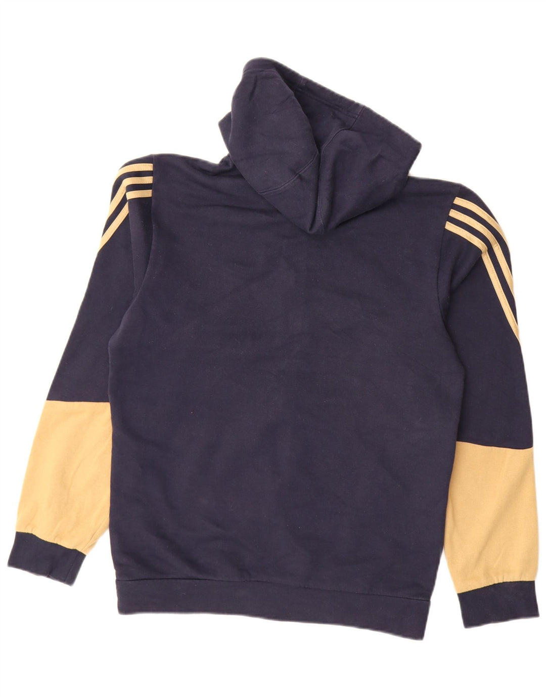 ADIDAS Pull à capuche zippé pour homme Petit coton colorblock bleu marine