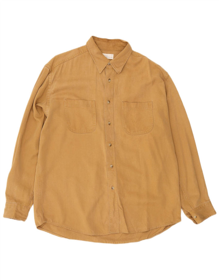 Marks & Spencer Chemise Homme Large Beige Lyocell