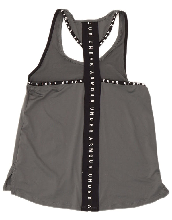 Under Armour Débardeur Graphique Femme UK 6 XS Gris Colorblock