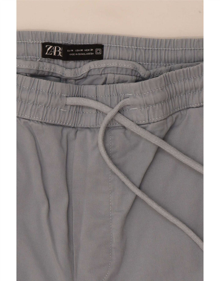Zara Short Chino Homme Moyen W31 Bleu