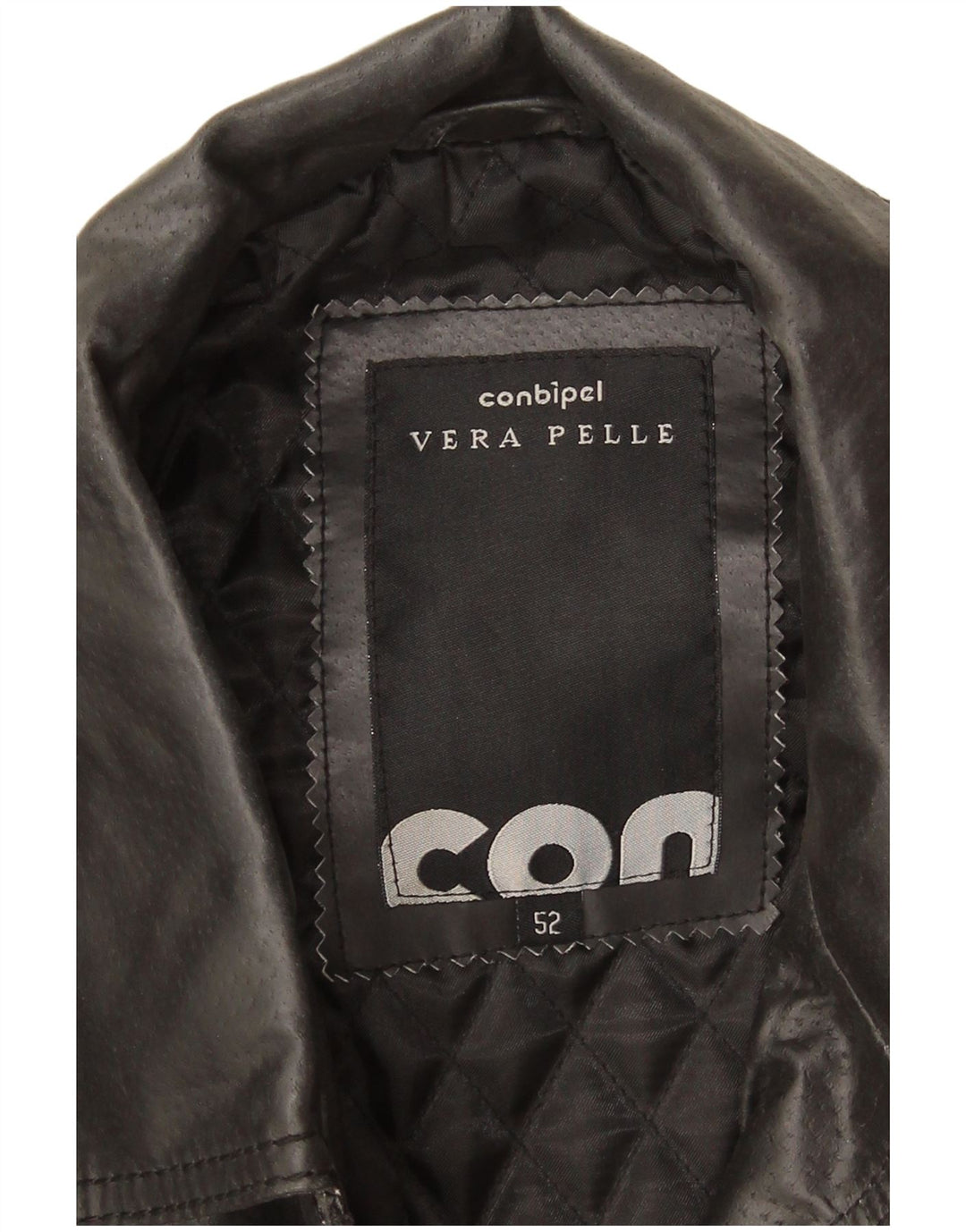 Conbipel Veste en Cuir Homme IT 52 Grand Cuir Noir