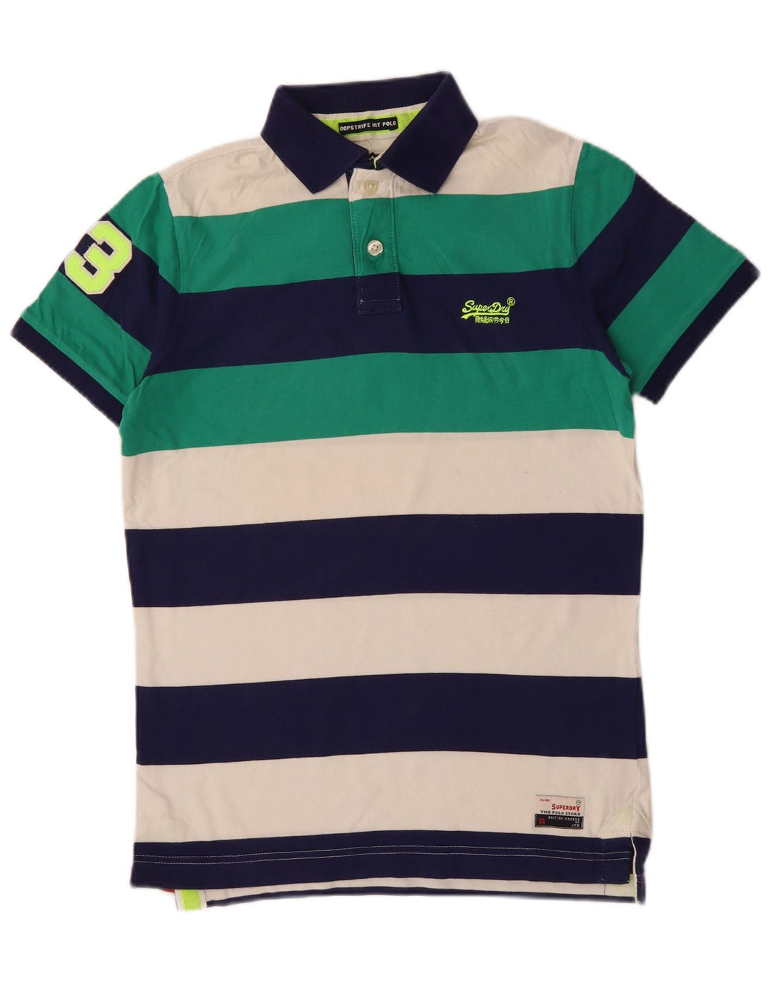 SUPERDRY Polo Graphique Homme Coton Rayé Multicolore Moyen