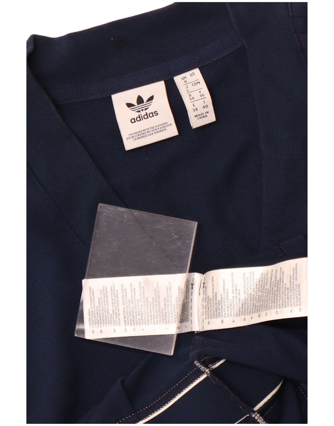 Adidas Robe de tennis pour femme UK 8 Small Bleu marine Polyester