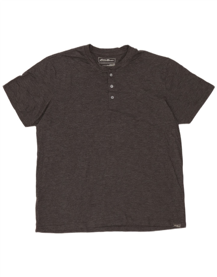 EDDIE BAUER T-Shirt Homme Haut Large Gris Coton