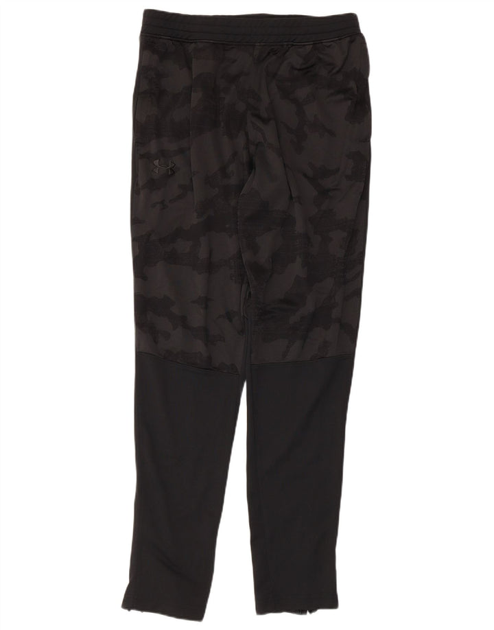 UNDER ARMOUR Pantalon de survêtement pour femme UK 16 Large Noir Camouflage