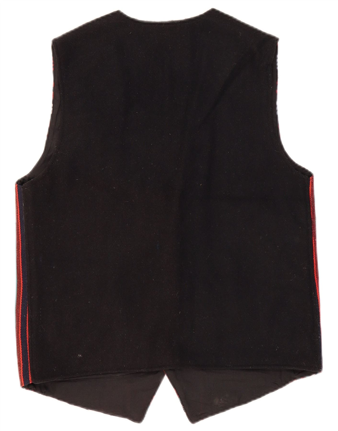 VINTAGE Gilet Homme Moyen Multicolore Fair Isle Wool