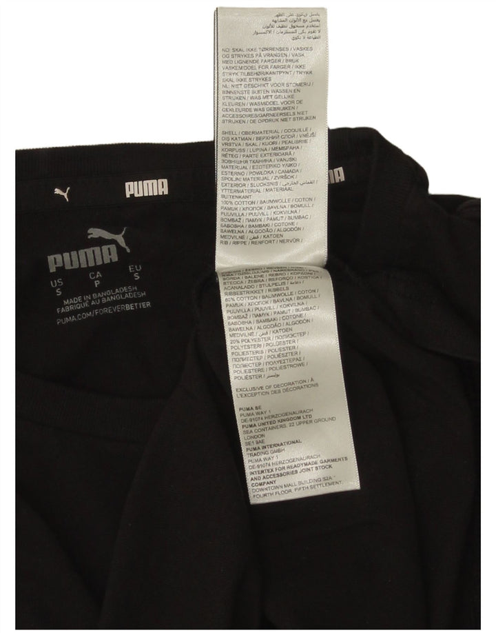 Puma T-shirt graphique pour homme, petit, noir, coton