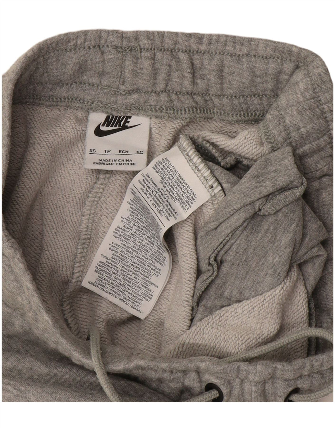 NIKE Pantalon de survêtement pour femme Joggers UK 4 XS Gris chiné en coton