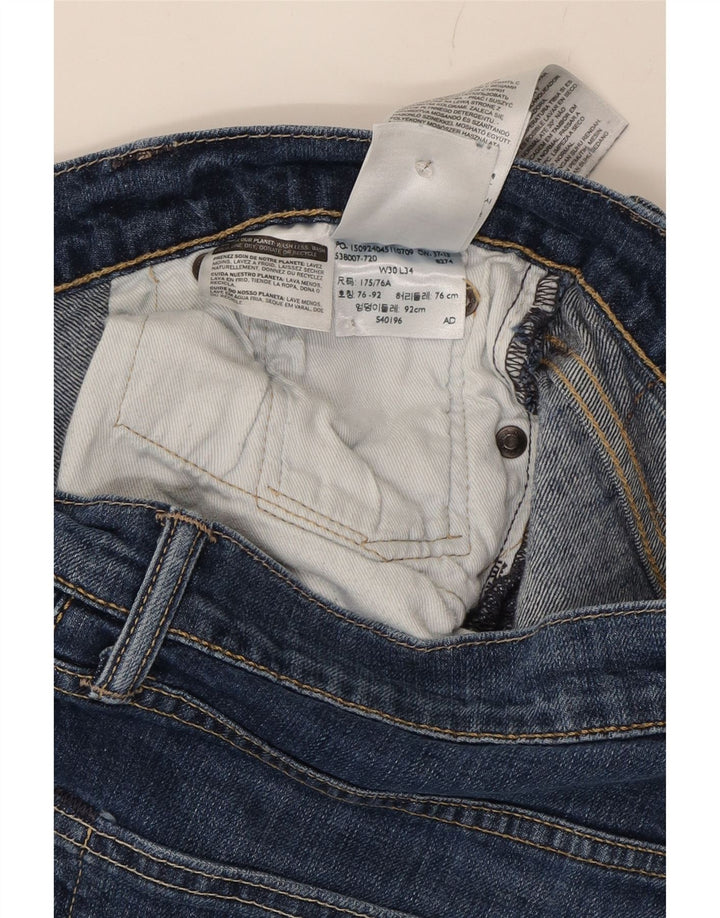 LEVI'S Mens 511 Slim Jeans W30 L34 Blue Cotton Vintage Levi's and Second-Hand Levi's from Messina Hembry 