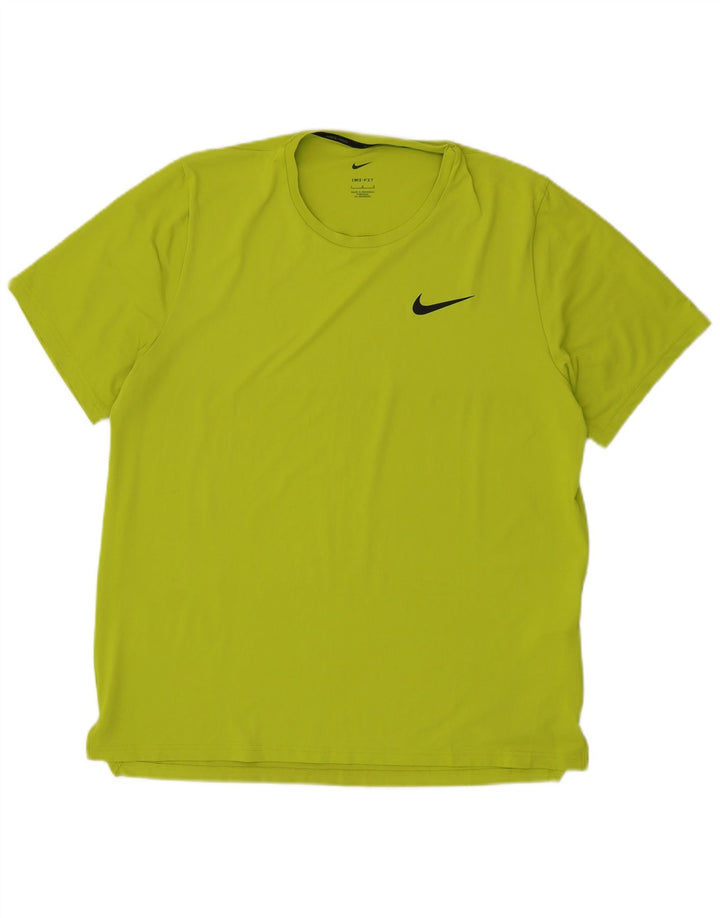Nike Hommes Dri Fit T-Shirt Haut Large Vert Polyester