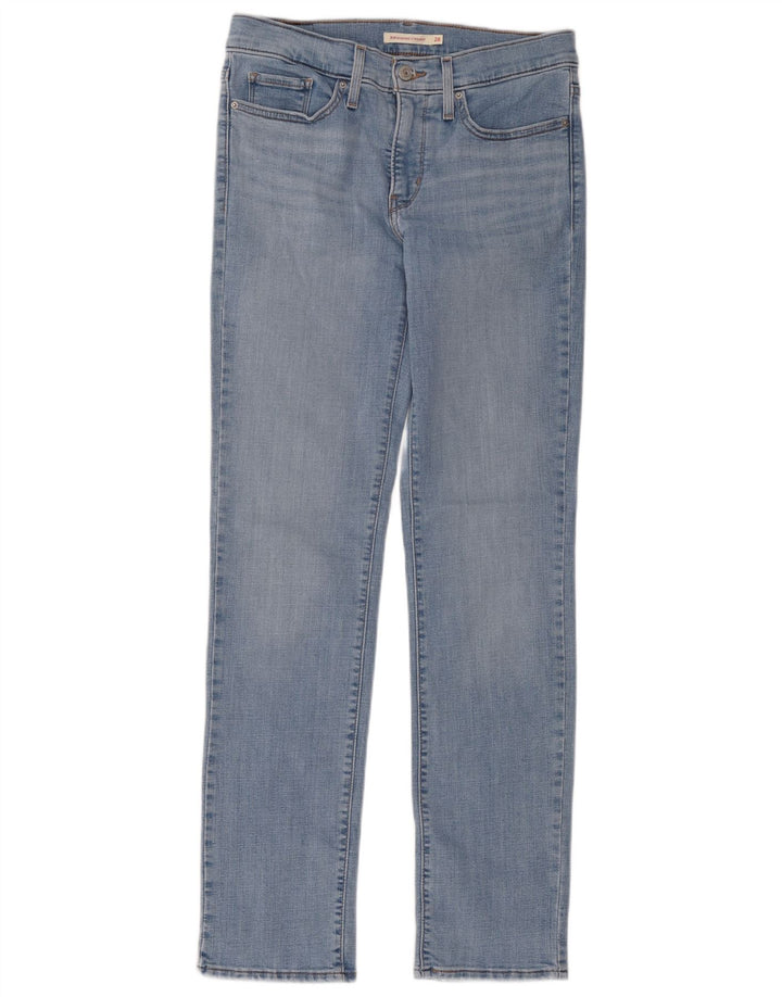 Levi's Jean 314 Shaping Straight Femme Bleu W28 L32 Coton