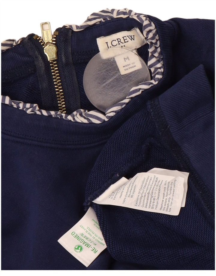 J. CREW Sweat-shirt pour femme UK 14 en coton bleu marine moyen