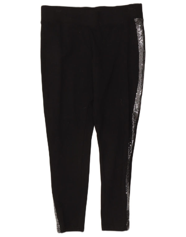 Marks & Spencer Pantalon court skinny pour femme UK 14 Large W32 L24 Noir