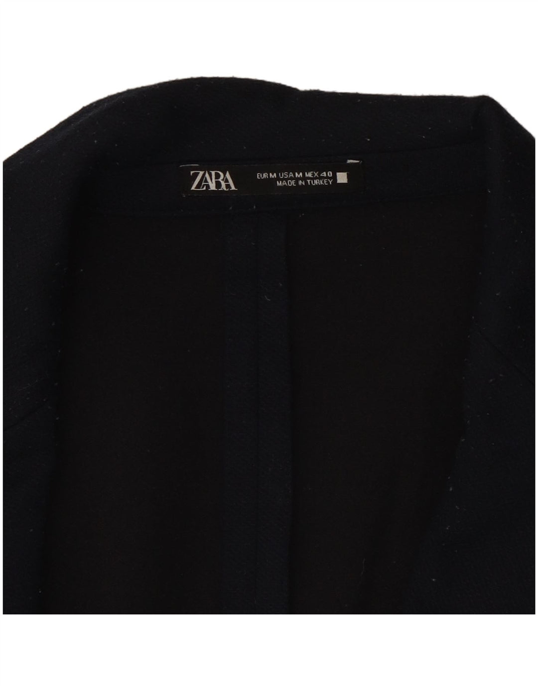 Zara Veste blazer à 2 boutons pour homme UK 38 Bleu marine moyen Polyester