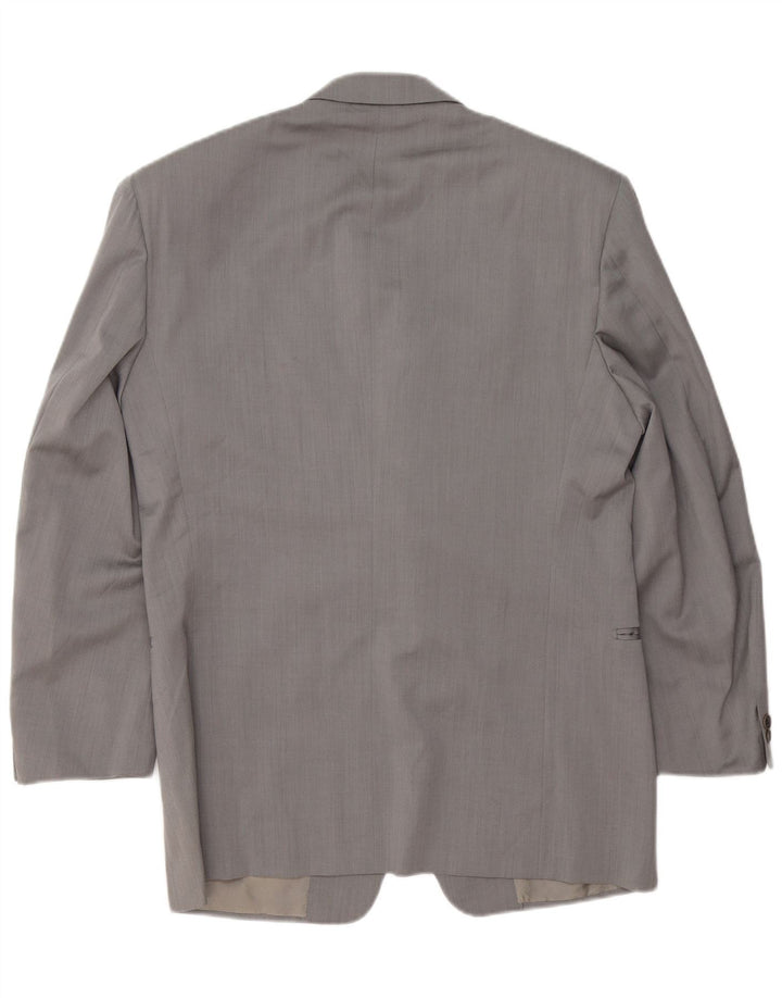 PAL ZILERI Veste Blazer 3 Boutons Homme IT 50 Grande Laine Vierge Grise