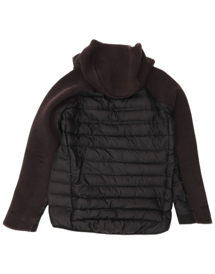 Nike Veste matelassée à capuche pour garçon 13-14 ans XL Noir Colorblock Polyester