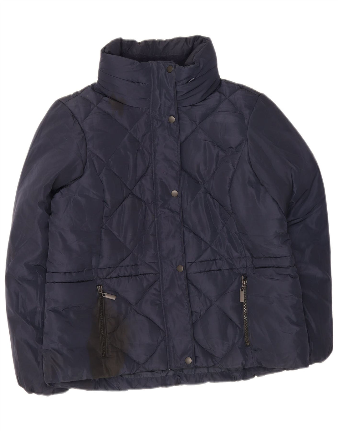 Marks & Spencer Veste matelassée à capuche pour femme UK 16 Large Bleu marine