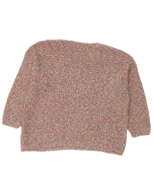 MARKS & SPENCER Pull court à col rond pour femme UK 14 Large Rose