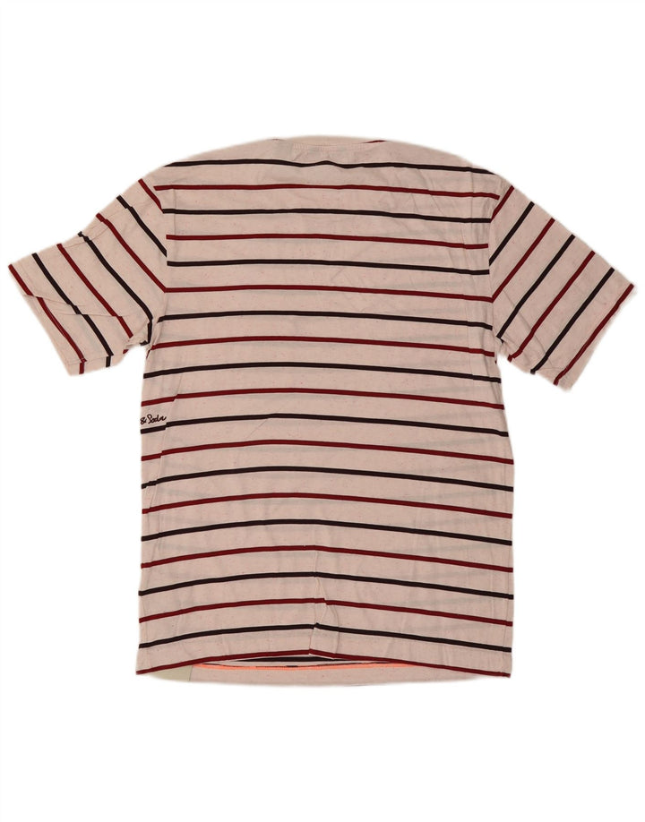 Scotch & Soda T-Shirt Homme Blanc Moyen Coton Rayé
