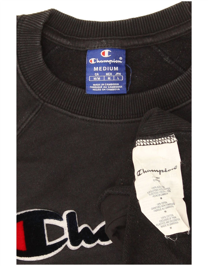 Champion Sweat-shirt surdimensionné graphique pour femme UK 14 Noir moyen