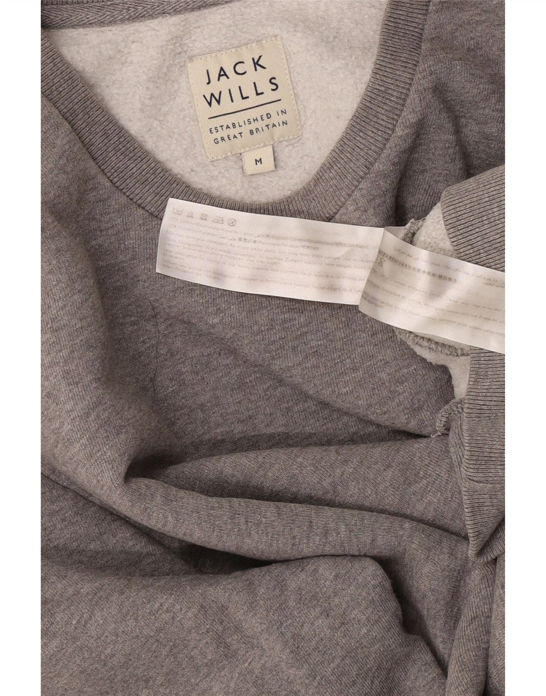 Jack Wills Sweat-Shirt Homme Gris Moyen Moucheté Coton