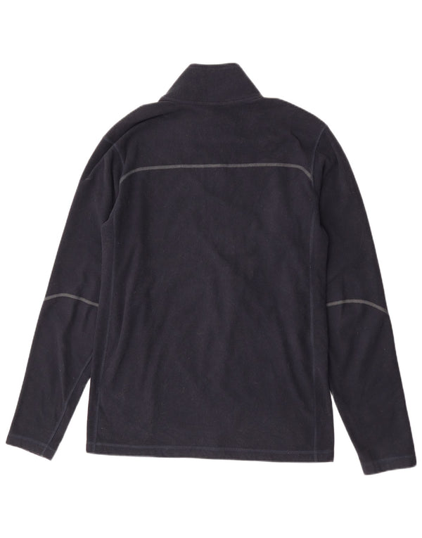 Nike Pull en polaire à col zippé Therma-Fit pour homme Bleu marine moyen Polyester