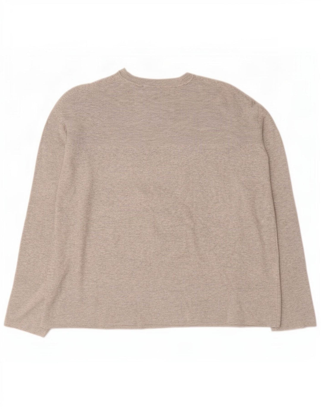 Marks & Spencer Pull surdimensionné à col rond pour femme UK 16 Large Gris