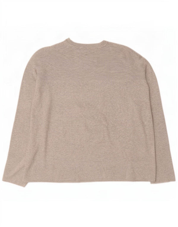 Marks & Spencer Pull surdimensionné à col rond pour femme UK 16 Large Gris