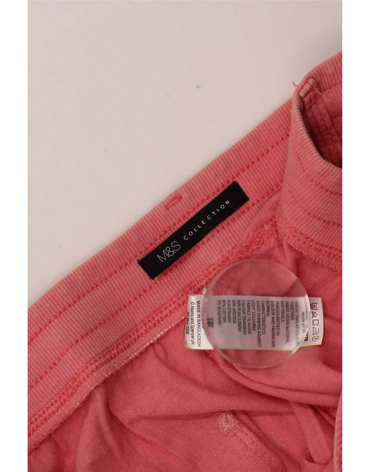 Marks & Spencer Short pour femme UK 14 Large W34 Lin rose