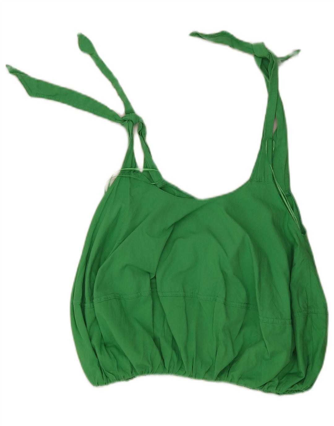 Zara Femme Crop Top UK 8 Petit Vert